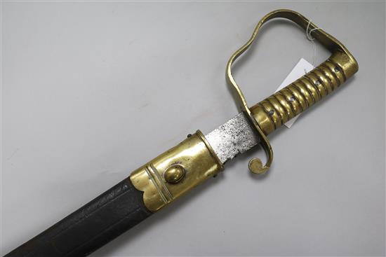 An 1856 pattern saw back Pioneer sword,